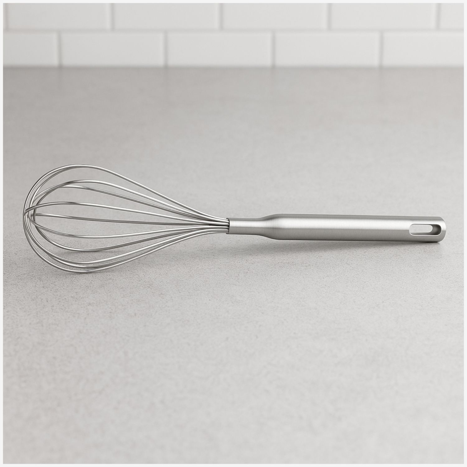 BATIDOR MANUAL WENS DE COCINA 31CM ACERO INOXIDABLE - 1