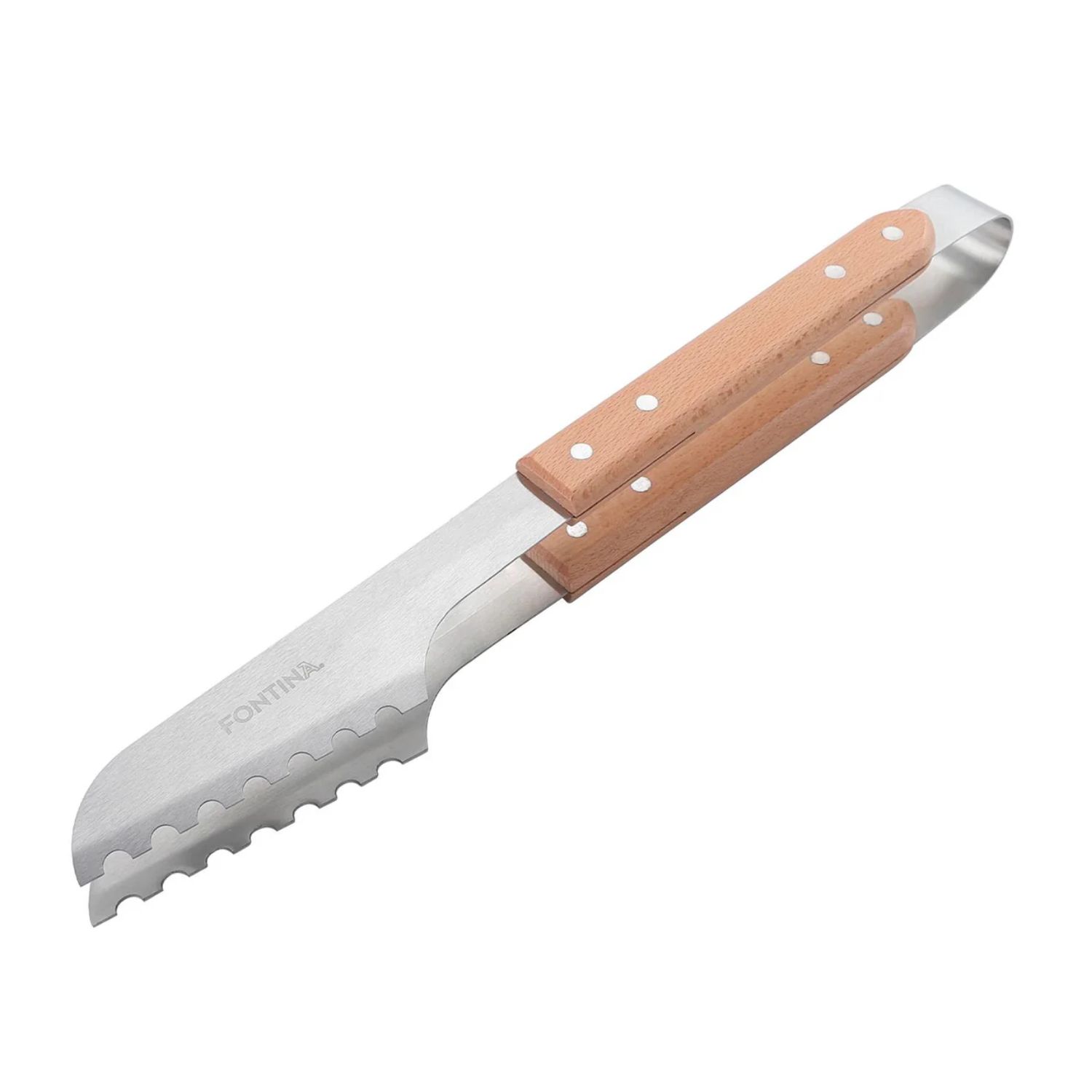TENAZAS PARRILLERA ASADO FONTINA ACERO INOXIDABLE 41CM - 1