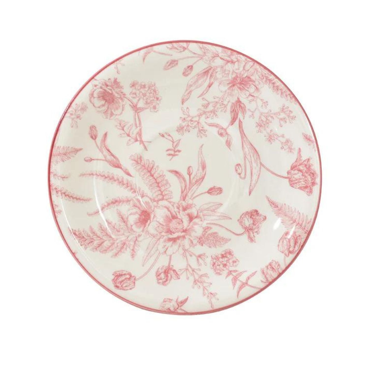 PLATILLO DISEÑO BORDE ROSE DE 16CM MENAJE COCINA HOGAR - 1