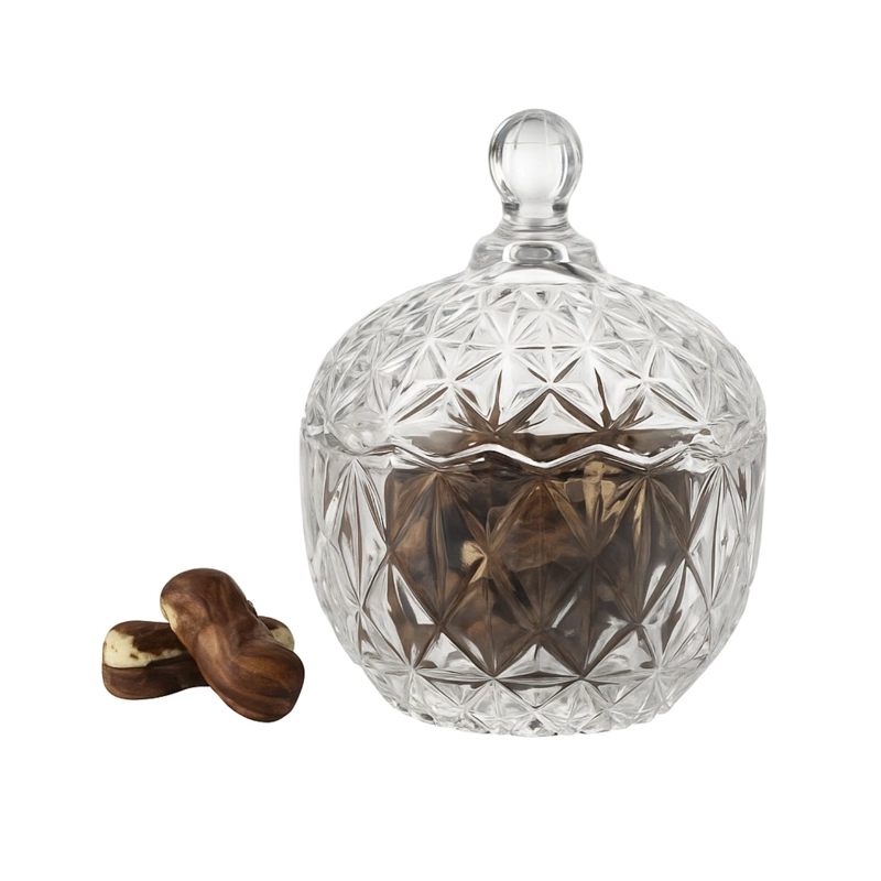 BOMBONERA AZUCARERO DIAMANTE VIDRIO TEMPLADO ALLEGRA BOWL - 1
