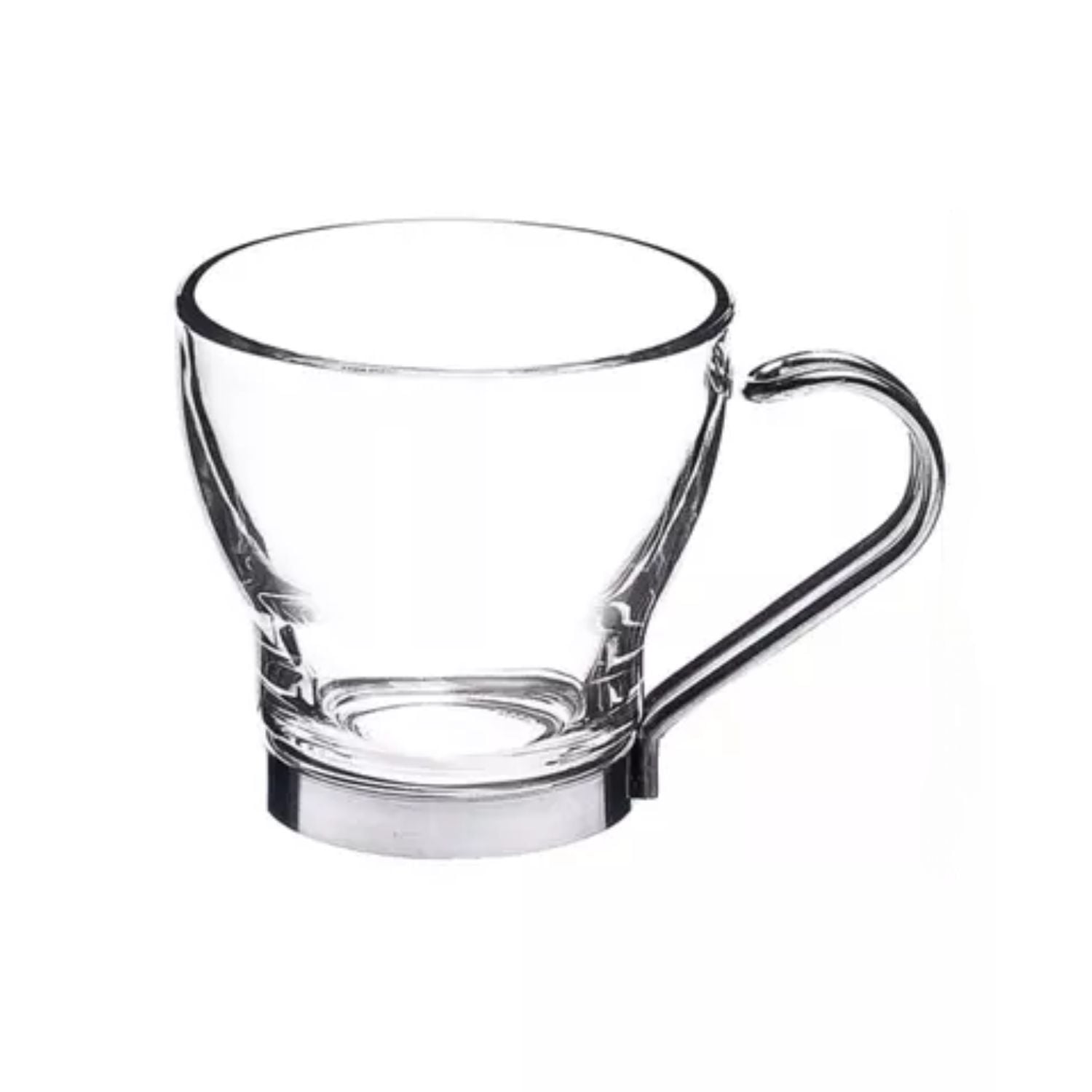 SET 4 TAZAS CAPUCCINO 200ML ASA METALICA TEMPLADA - 1