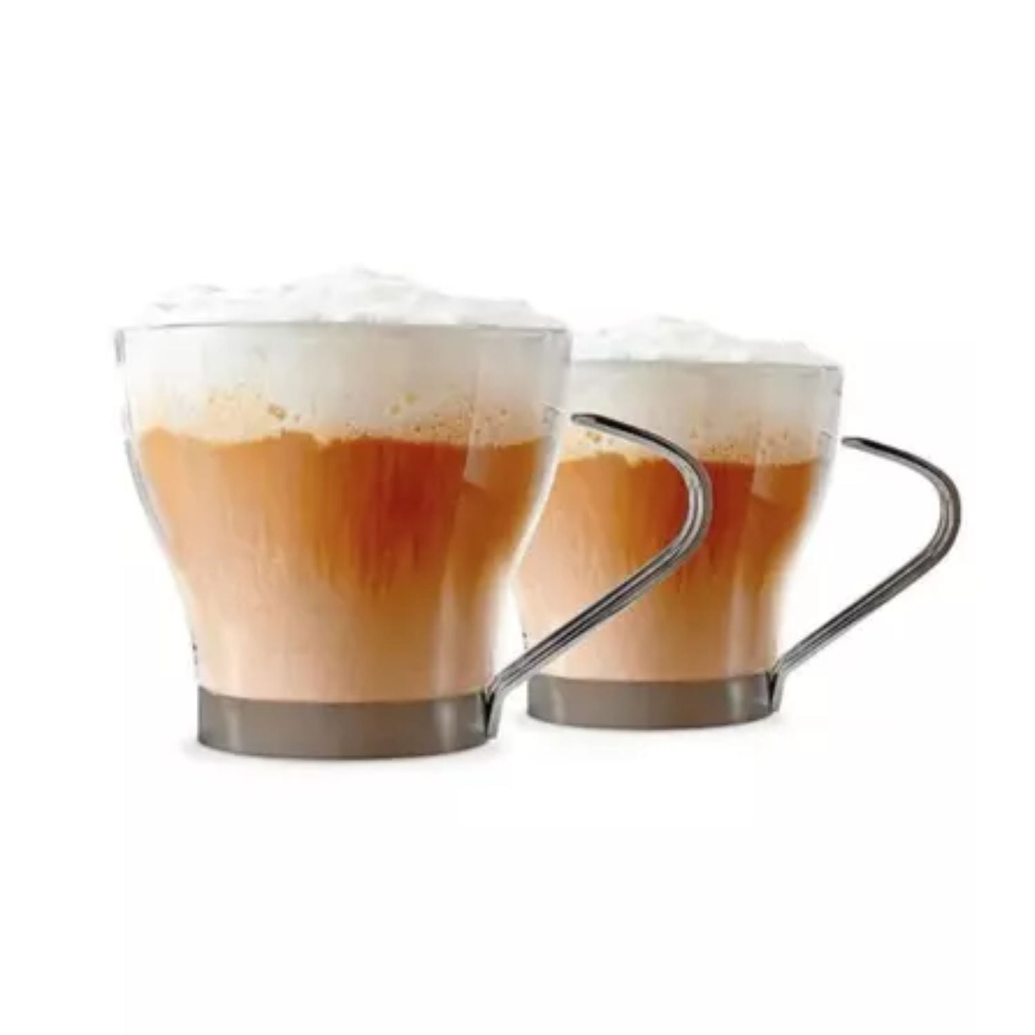 SET 4 TAZAS CAPUCCINO 200ML ASA METALICA TEMPLADA - 2