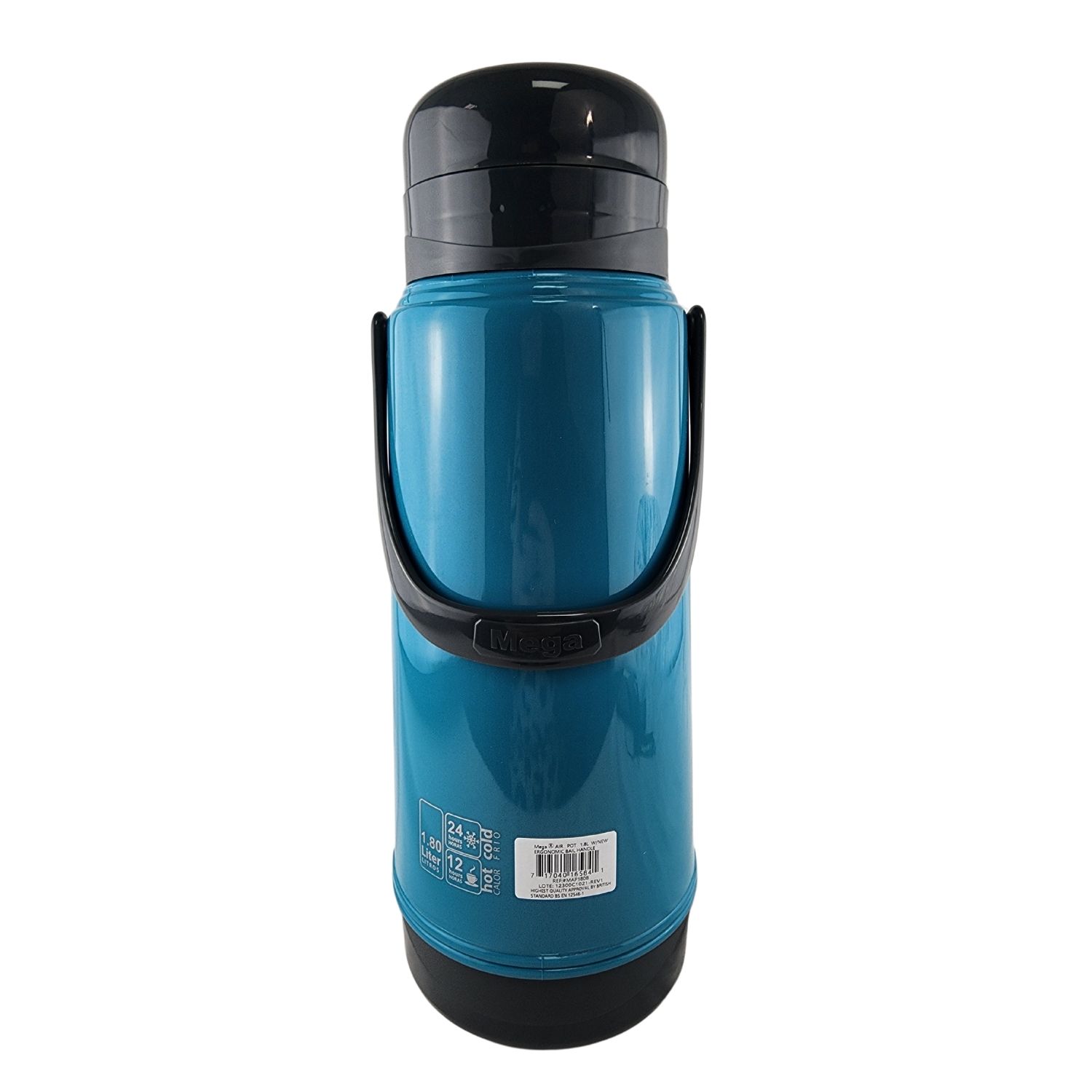 TERMO MEGA 1.8L AIR POT MANILLA SIFON BEBIDAS CALIENTES FRIAS VERDE - 3