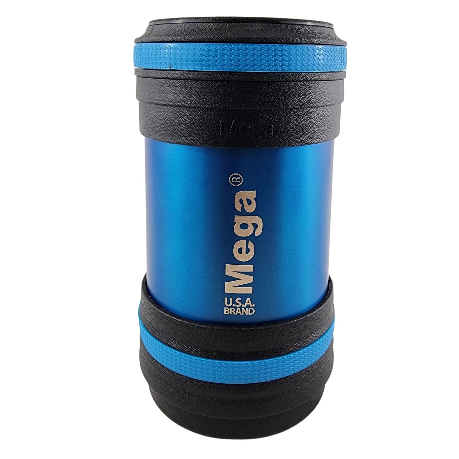 TERMO MEGA MAXX 400ML COMIDAS METALICO ACERO INOXIDABLE AZUL - 1