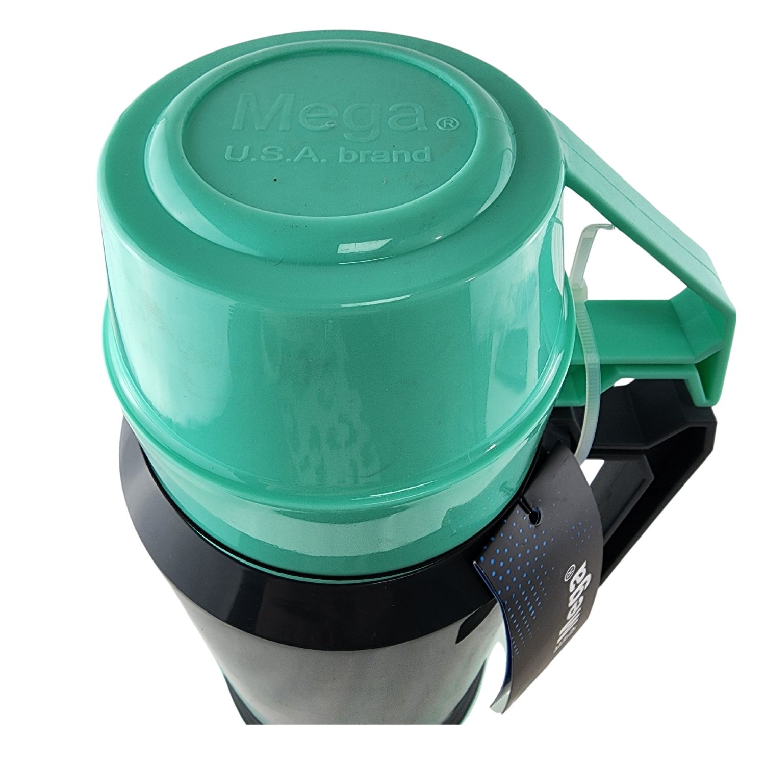TERMO MEGA 1.9L NEW MEGATEMP BEBIDAS CALIENTES FRIAS CON TAZAS TURQUESA - 6