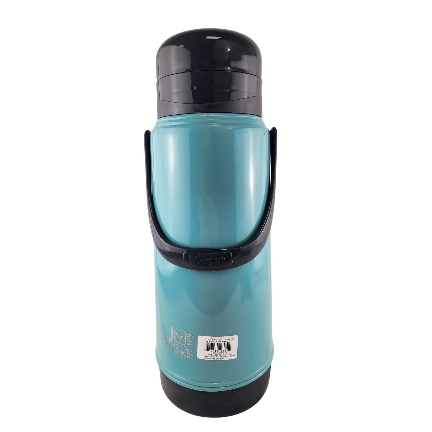 TERMO MEGA 1.8L AIR POT MANILLA SIFON BEBIDAS CALIENTES FRIAS CELESTE - 3