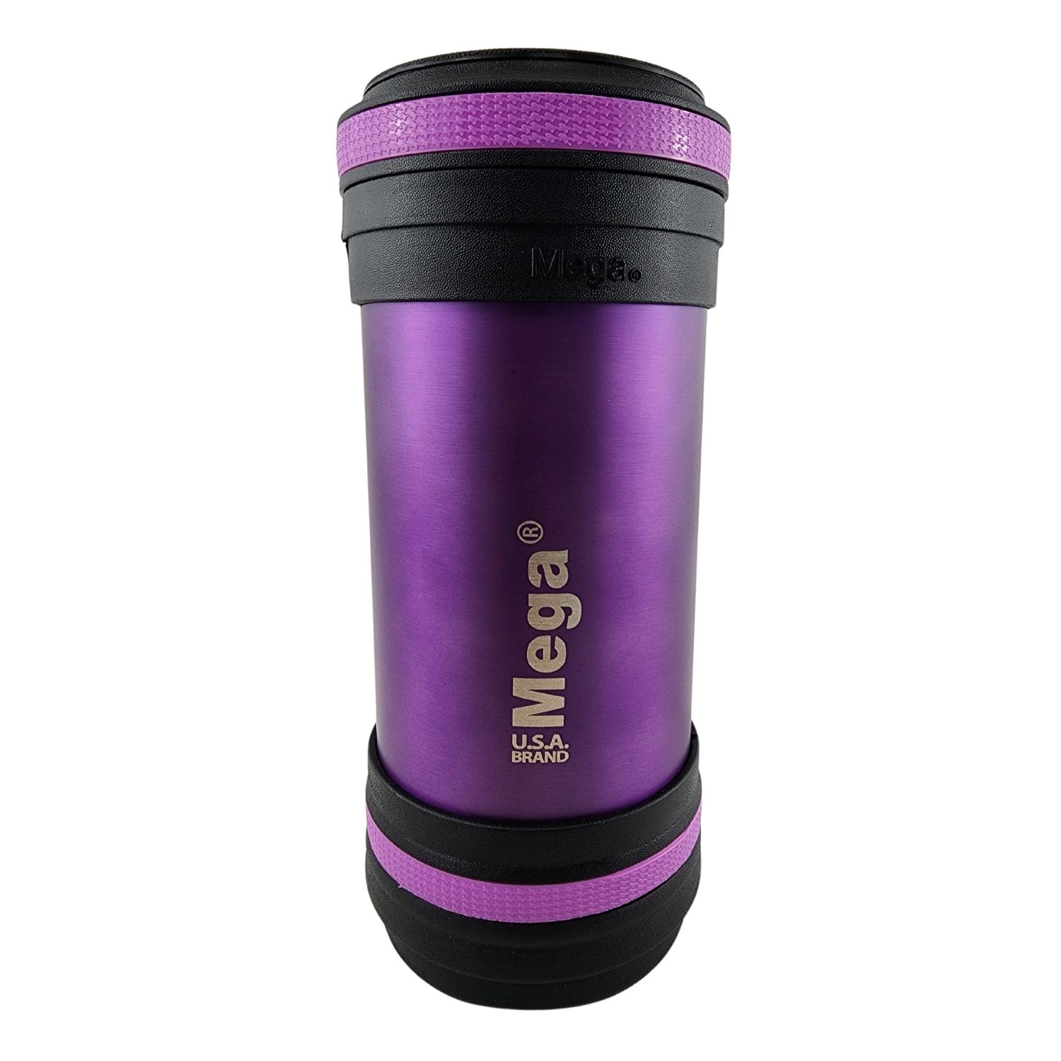 TERMO MEGA MAXX 600ML COMIDAS METALICO ACERO INOXIDABLE MORADO - 2