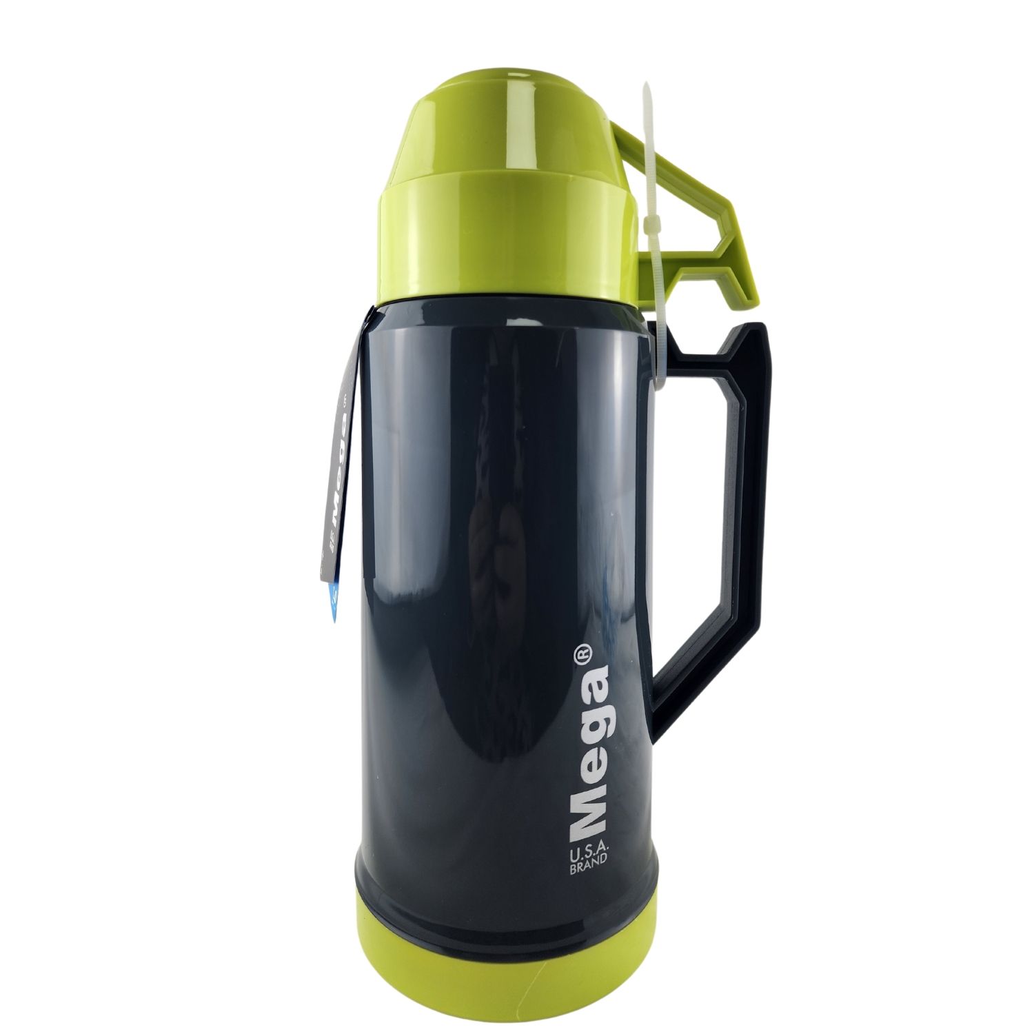 TERMO MEGA 1L NEW MEGATEMP BEBIDAS CALIENTES FRIAS CON TAZAS VERDE - 2