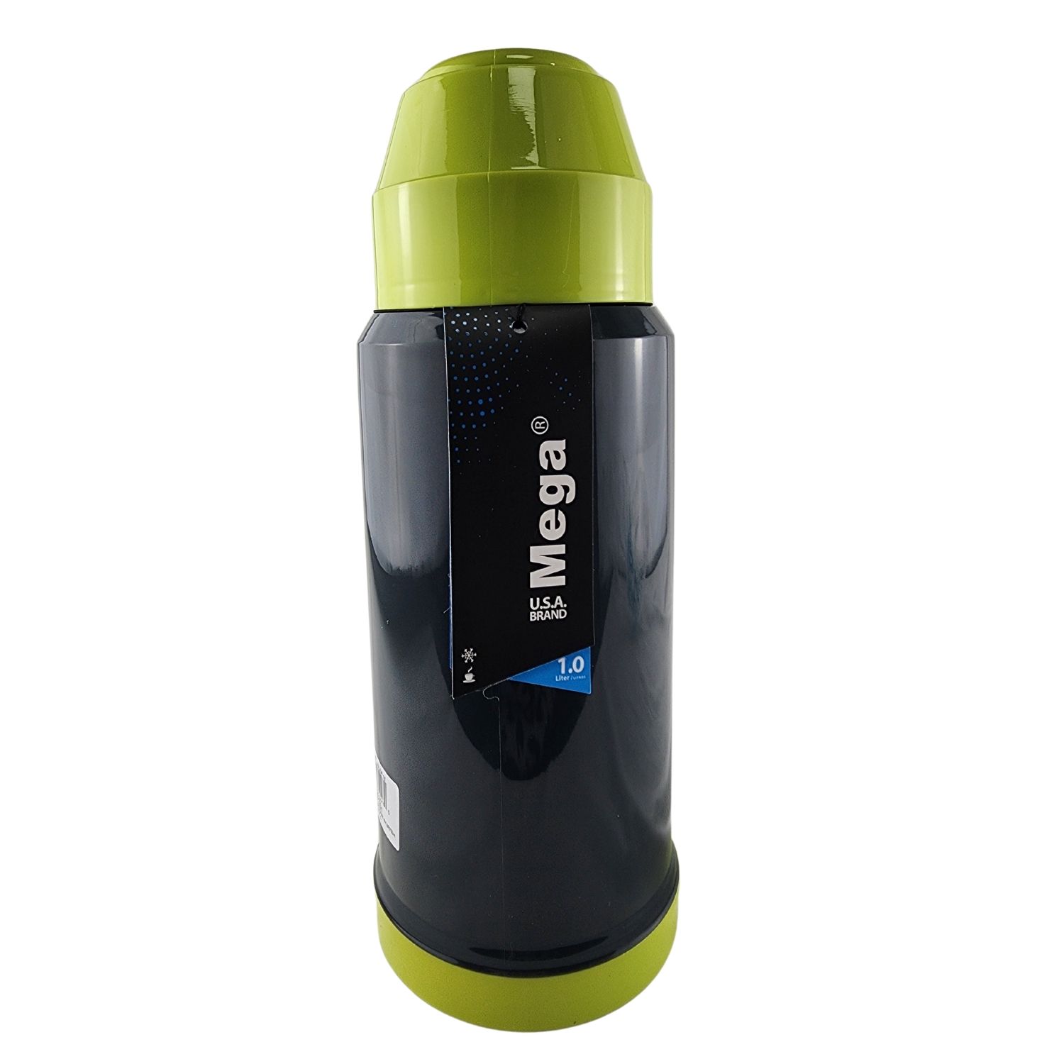 TERMO MEGA 1L NEW MEGATEMP BEBIDAS CALIENTES FRIAS CON TAZAS VERDE - 5