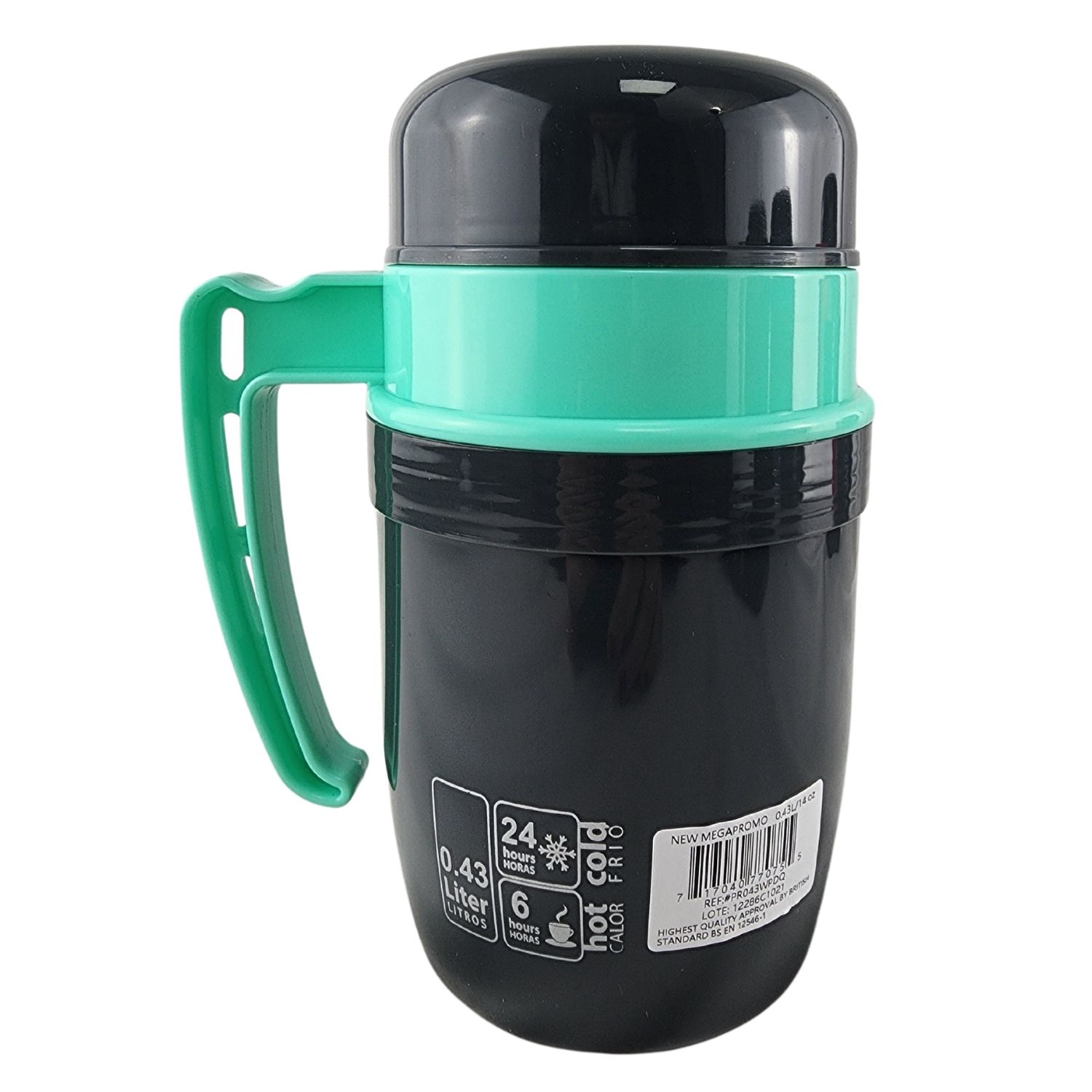 TERMO NEW MEGA 430ML COMIDA CALIENTE BOCA ANCHA ES TURQUESA - 3