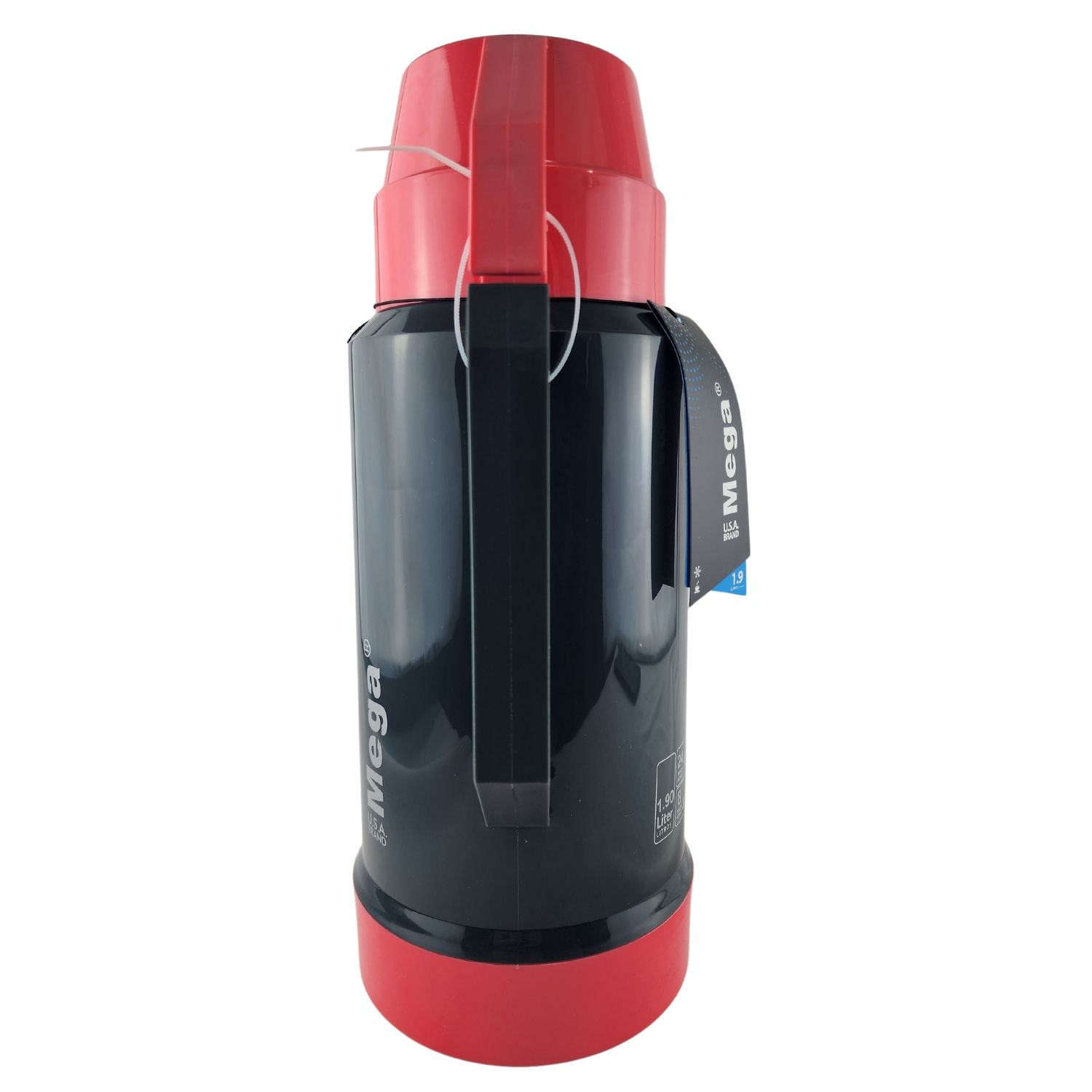 TERMO MEGA 1.9L NEW MEGATEMP BEBIDAS CALIENTES FRIAS CON TAZAS ROSA - 2