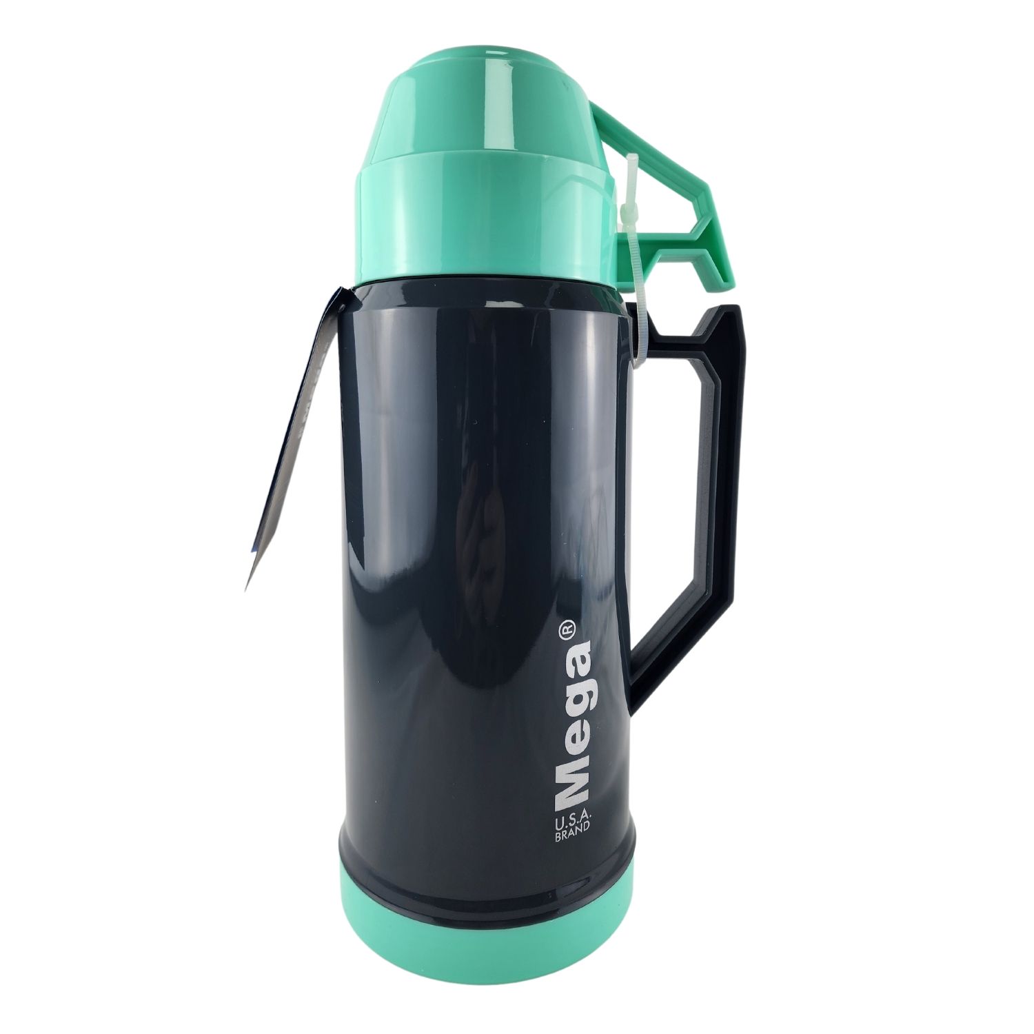 TERMO MEGA 1L NEW MEGATEMP BEBIDAS CALIENTES FRIAS CON TAZAS TURQUESA - 1