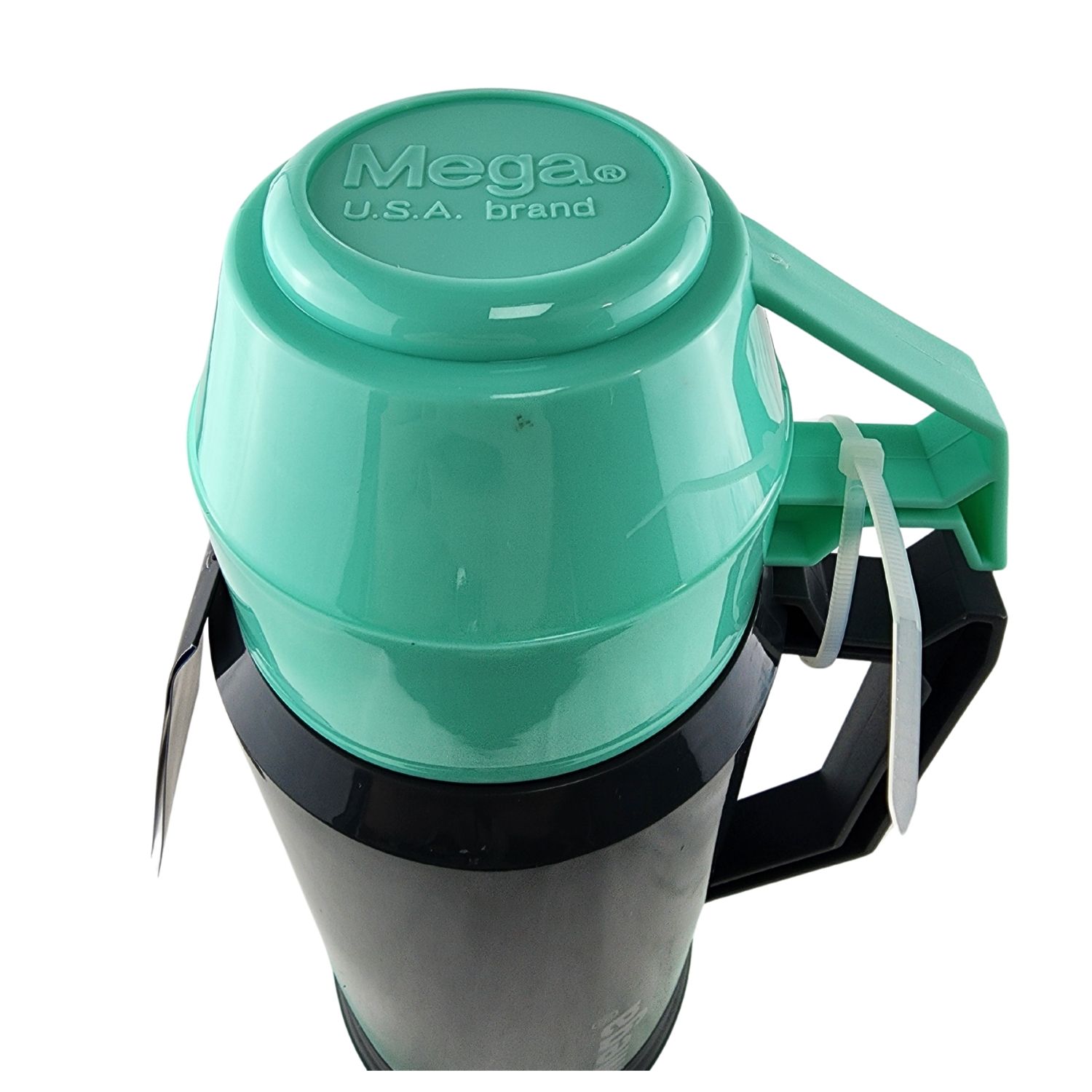 TERMO MEGA 1L NEW MEGATEMP BEBIDAS CALIENTES FRIAS CON TAZAS TURQUESA - 6