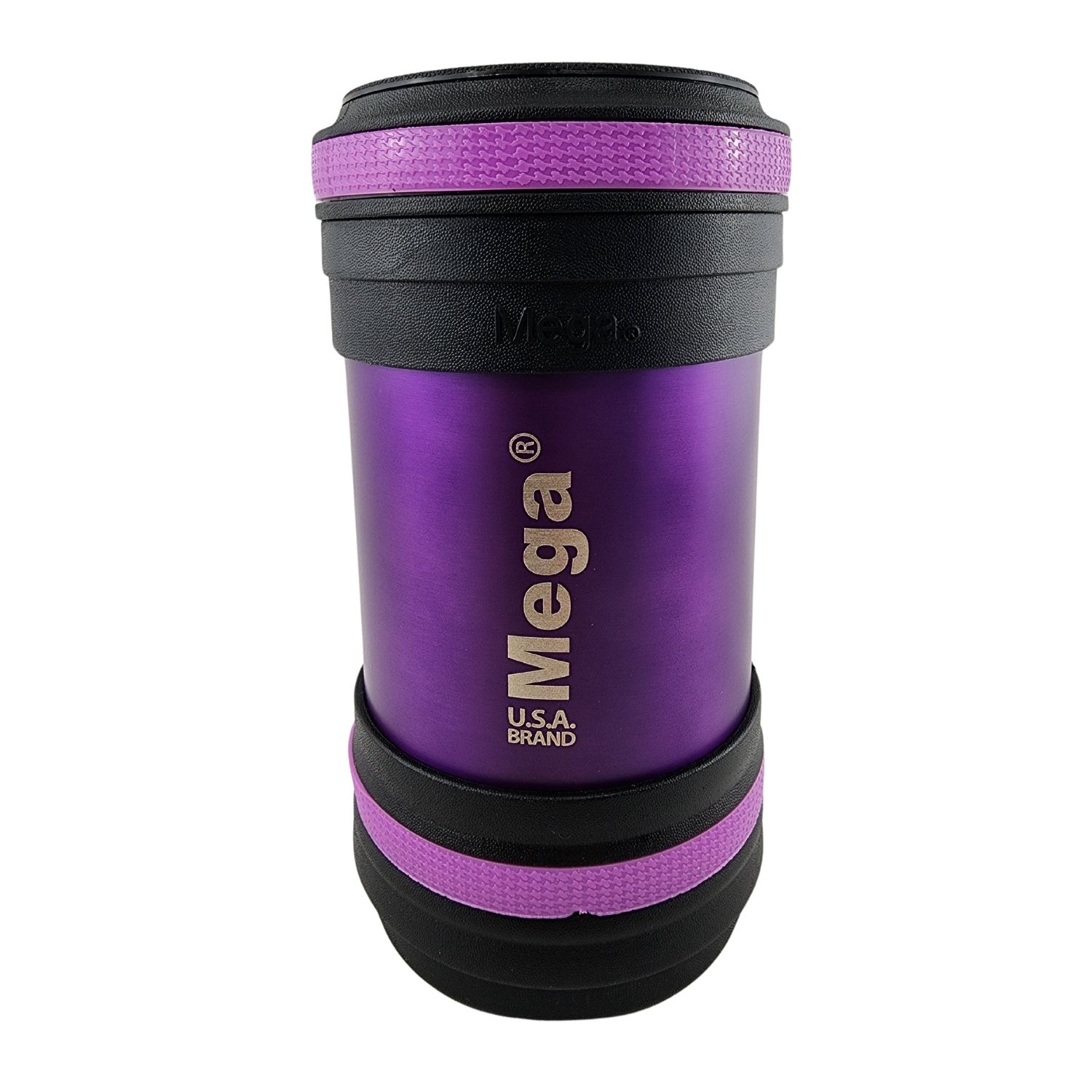 TERMO MEGA MAXX 400ML COMIDAS METALICO ACERO INOXIDABLE MORADO - 1