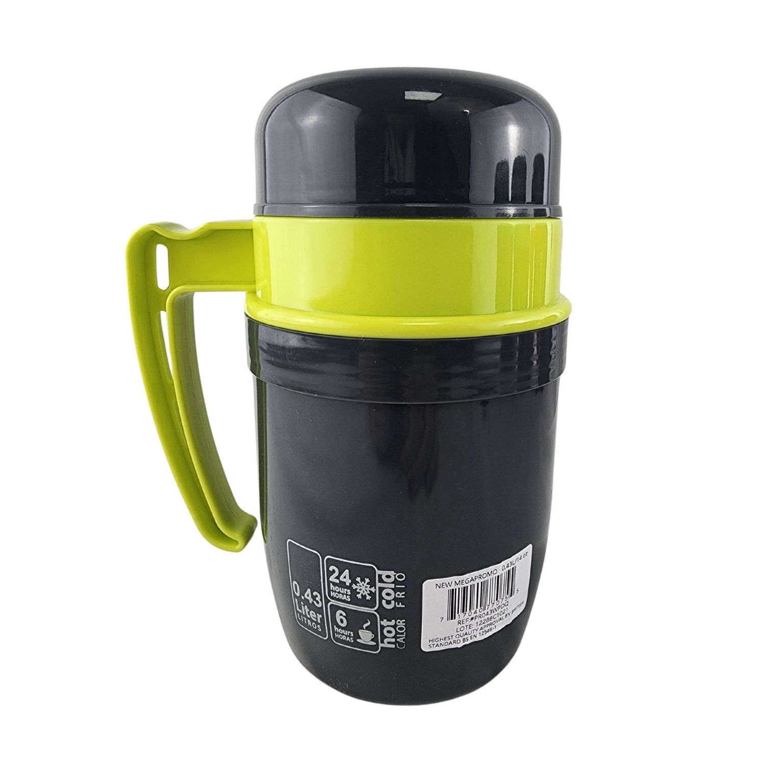 TERMO NEW MEGA 430ML COMIDA CALIENTE BOCA ANCHA ES VERDE - 3