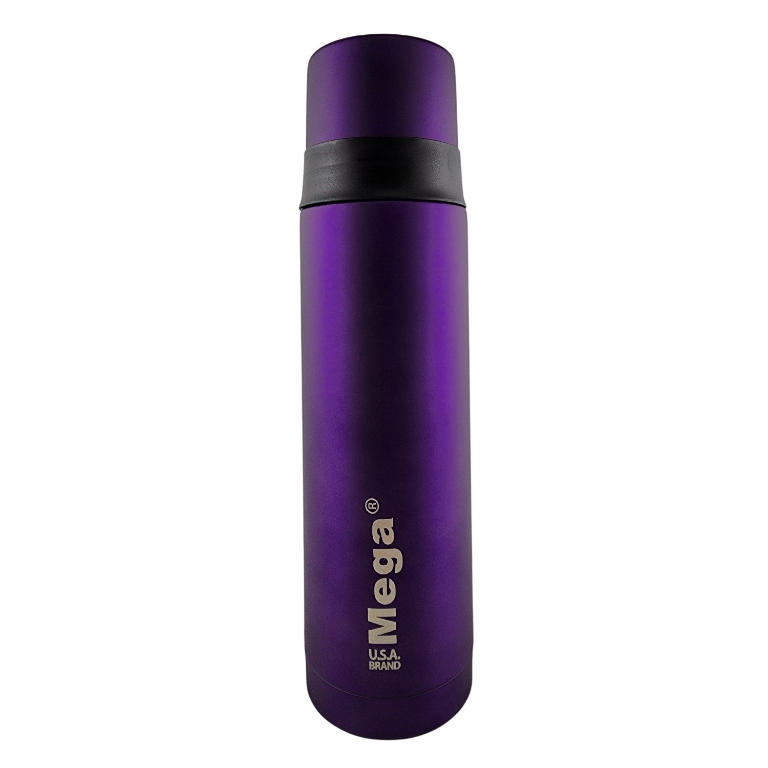 TERMO MEGA SLIM IV 1L ACERO INOXIDABLE TE EN COLOR CAFE OUTDOOR MORADO - 1