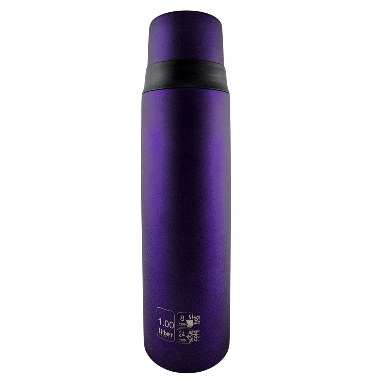 TERMO MEGA SLIM IV 1L ACERO INOXIDABLE TE EN COLOR CAFE OUTDOOR MORADO - 2