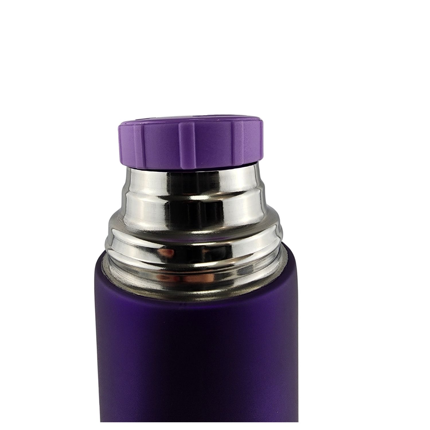 TERMO MEGA SLIM IV 470ML ACERO INOXIDABLE METALICO TE EN COLOR CAFE MORADO - 5
