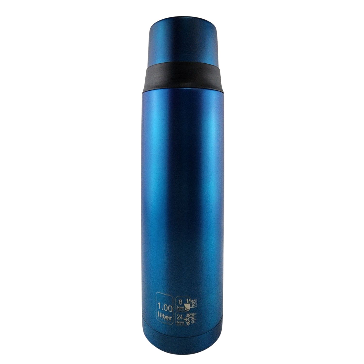 TERMO MEGA SLIM IV 1L ACERO INOXIDABLE TE EN COLOR CAFE OUTDOOR AZUL - 2