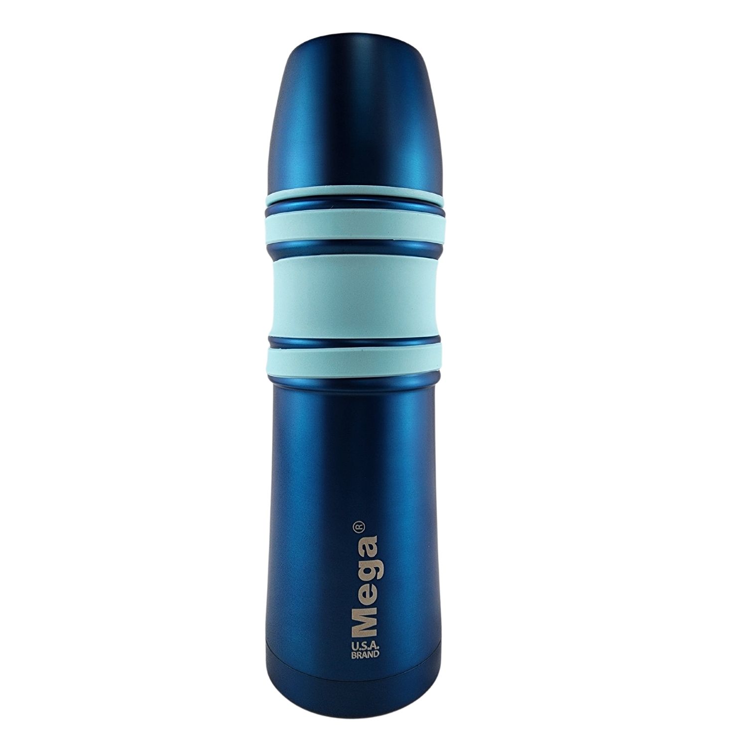 TERMO MEGA SLIM II 1L ACERO INOXIDABLE BEBIDAS CALIENTES FRIAS AZUL - 1