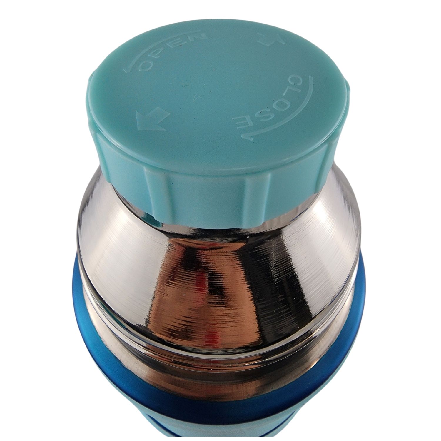 TERMO MEGA SLIM II 1L ACERO INOXIDABLE BEBIDAS CALIENTES FRIAS AZUL - 6