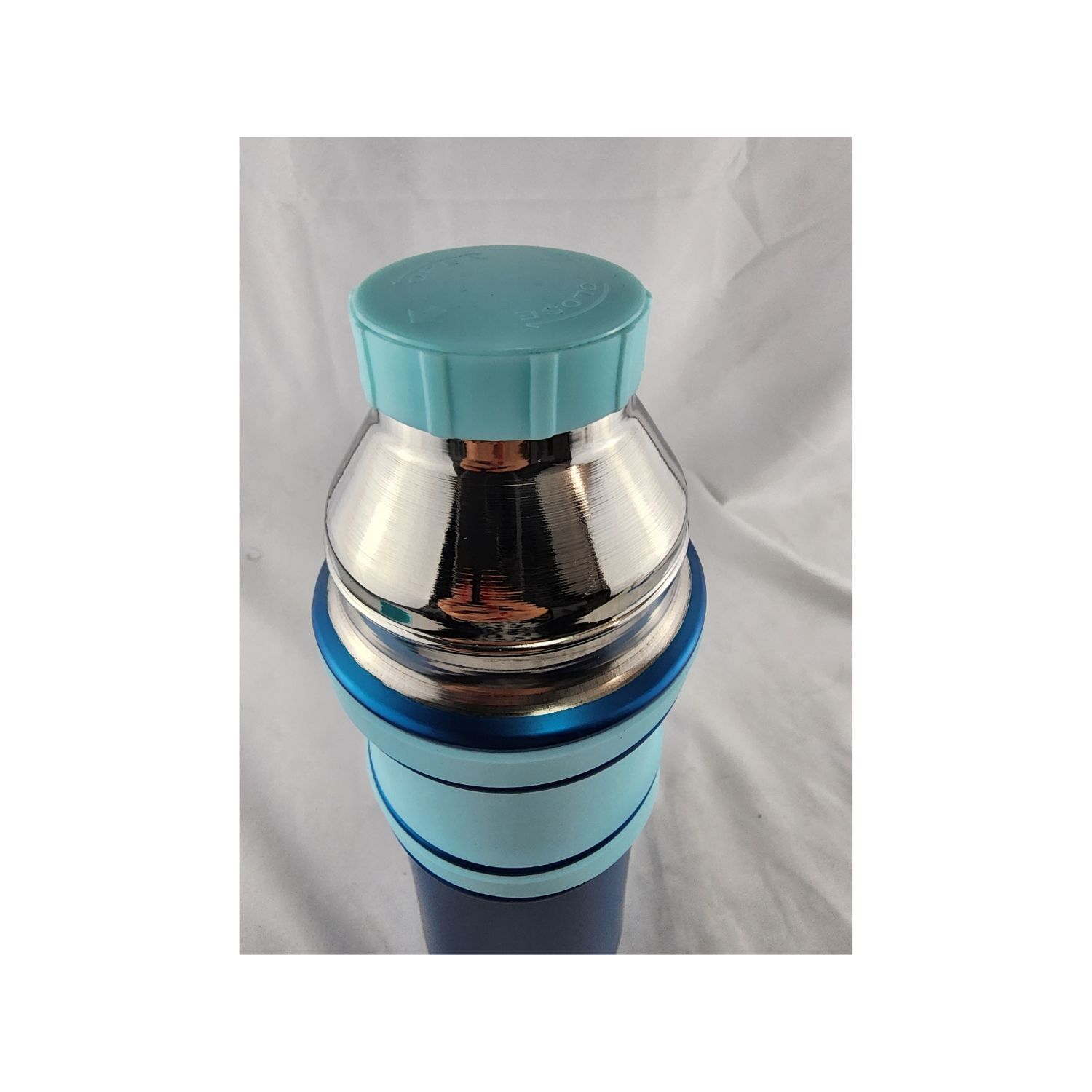 TERMO MEGA SLIM II 1L ACERO INOXIDABLE BEBIDAS CALIENTES FRIAS AZUL - 7