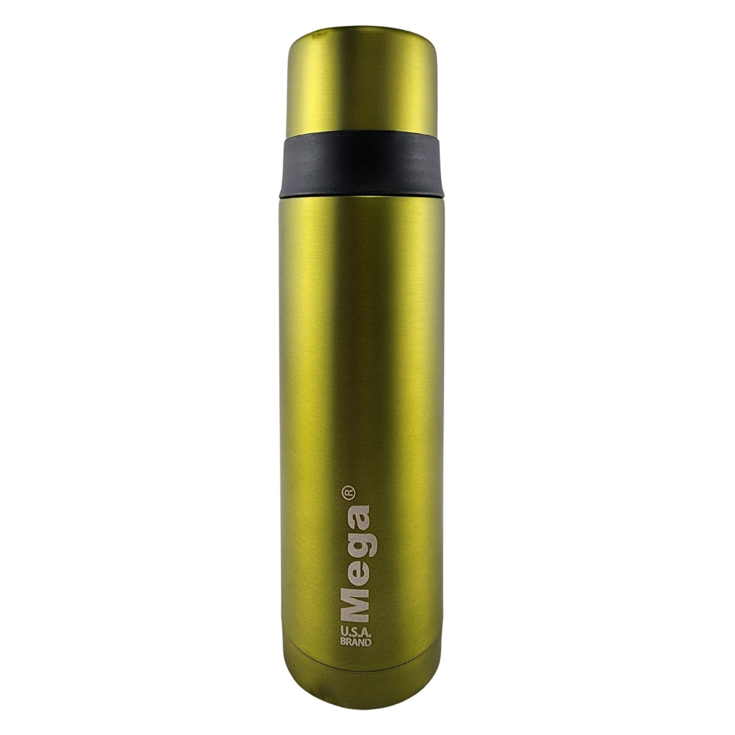 TERMO MEGA SLIM IV 1L ACERO INOXIDABLE TE EN COLOR CAFE OUTDOOR VERDE - 1