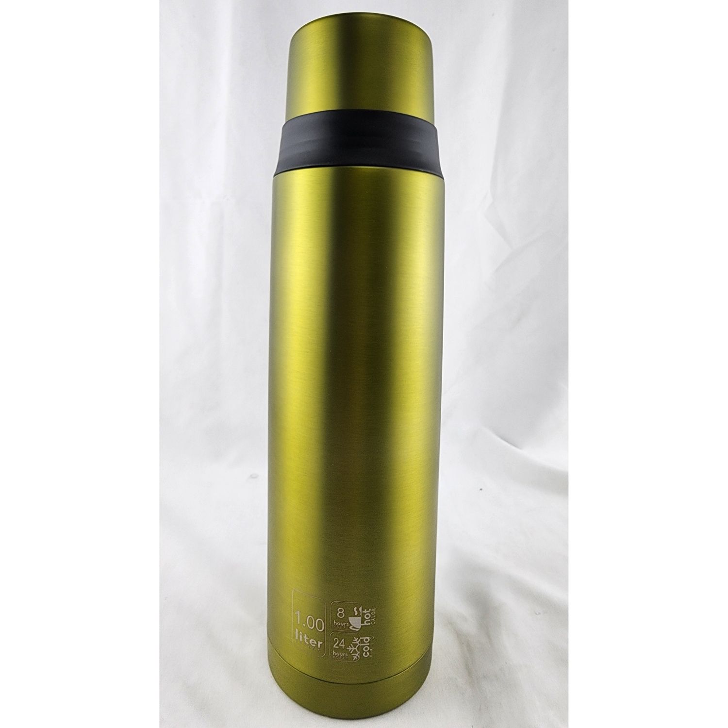TERMO MEGA SLIM IV 1L ACERO INOXIDABLE TE EN COLOR CAFE OUTDOOR VERDE - 2