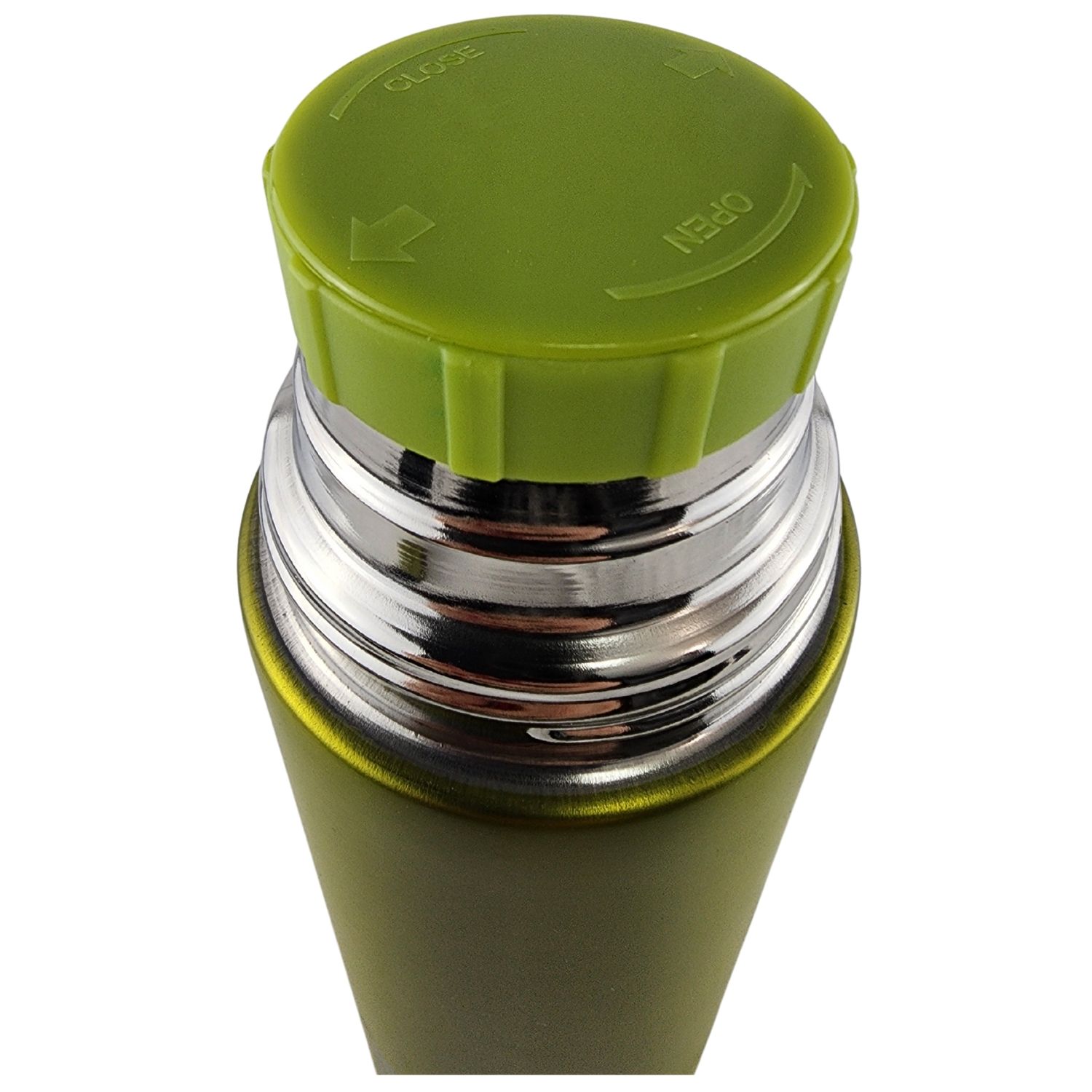 TERMO MEGA SLIM IV 1L ACERO INOXIDABLE TE EN COLOR CAFE OUTDOOR VERDE - 4