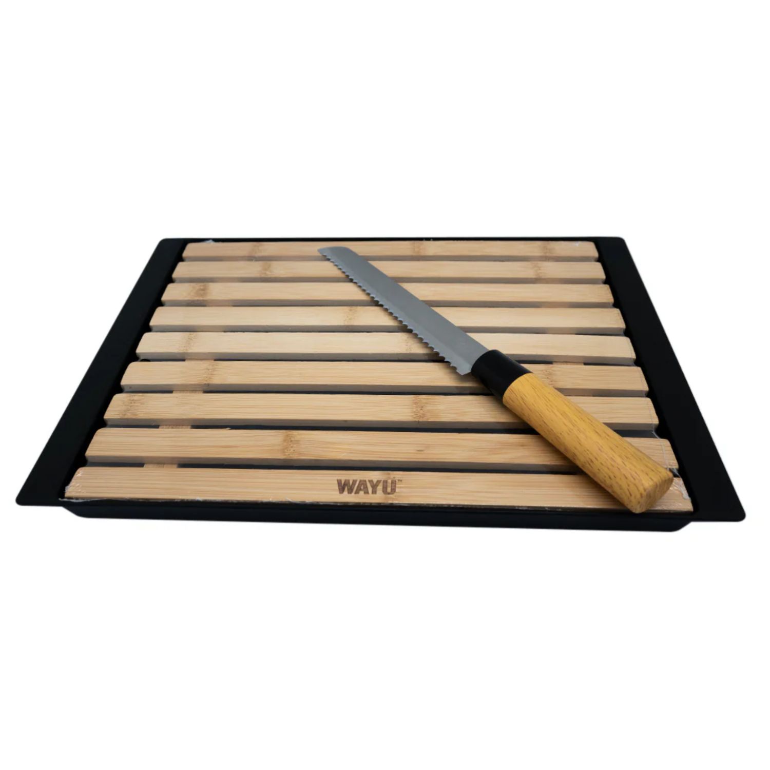 SET TABLA CUCHILLO SIERRA PAN WAYU ANTIMIGAS - 1