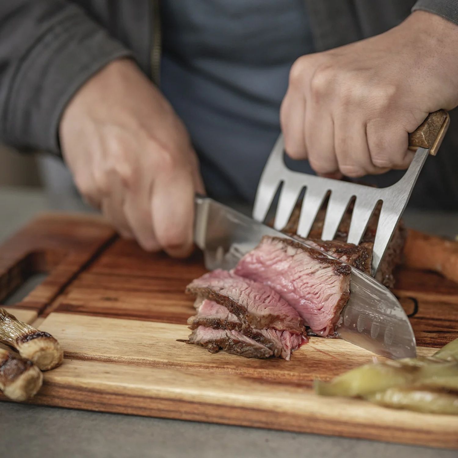 GARRA PARA CARNE WAYU MEAT CLAW ACERO INOXIDABLE PARRILLA - 5