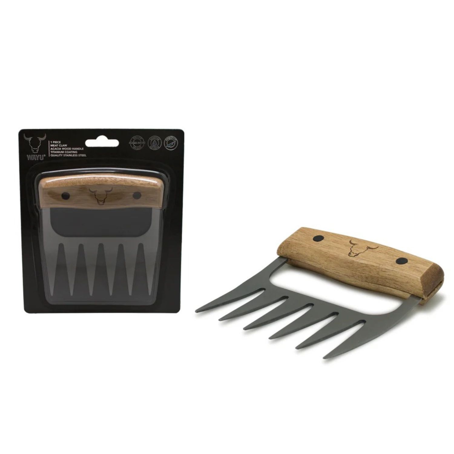 GARRA PARA CARNE WAYU MEAT CLAW ACERO INOXIDABLE PARRILLA - 6