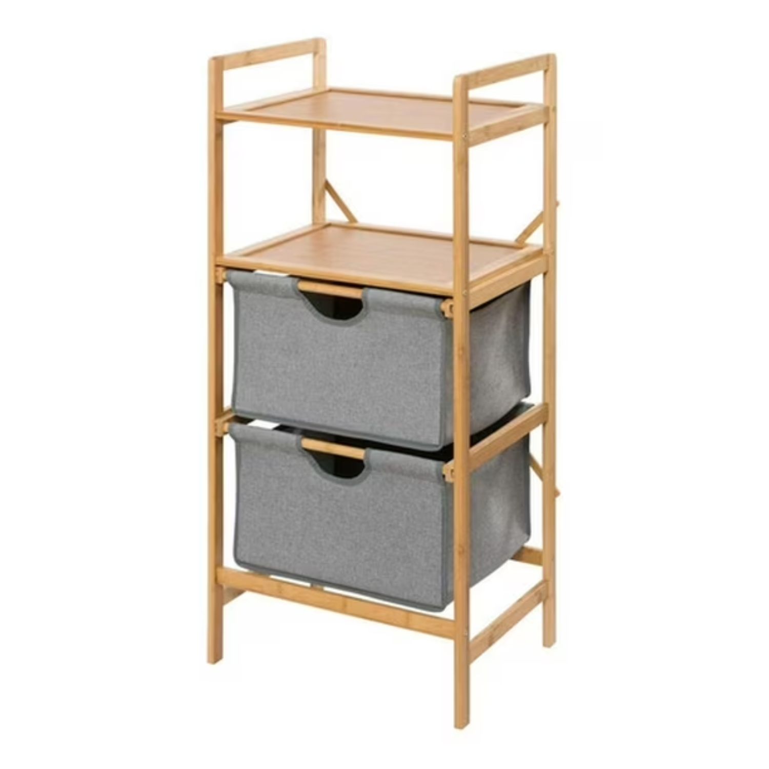 ESTANTE ORGANIZADOR MUEBLE ALMACENAMIENTO CON CESTAS GRIS - 1