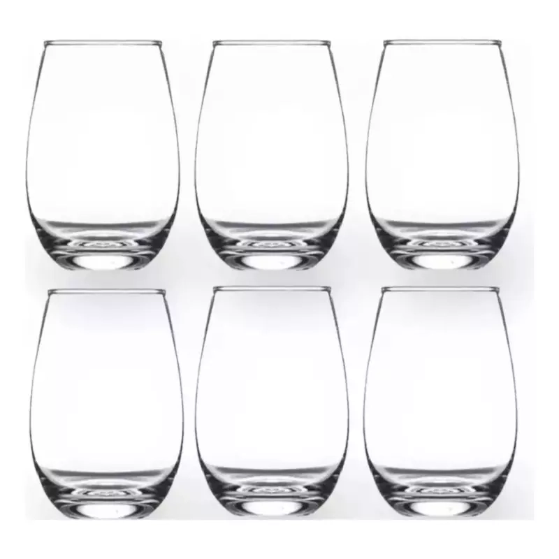 PACK 12 VASOS ALTOS VIDRIO MIKONOS COCINA - 1