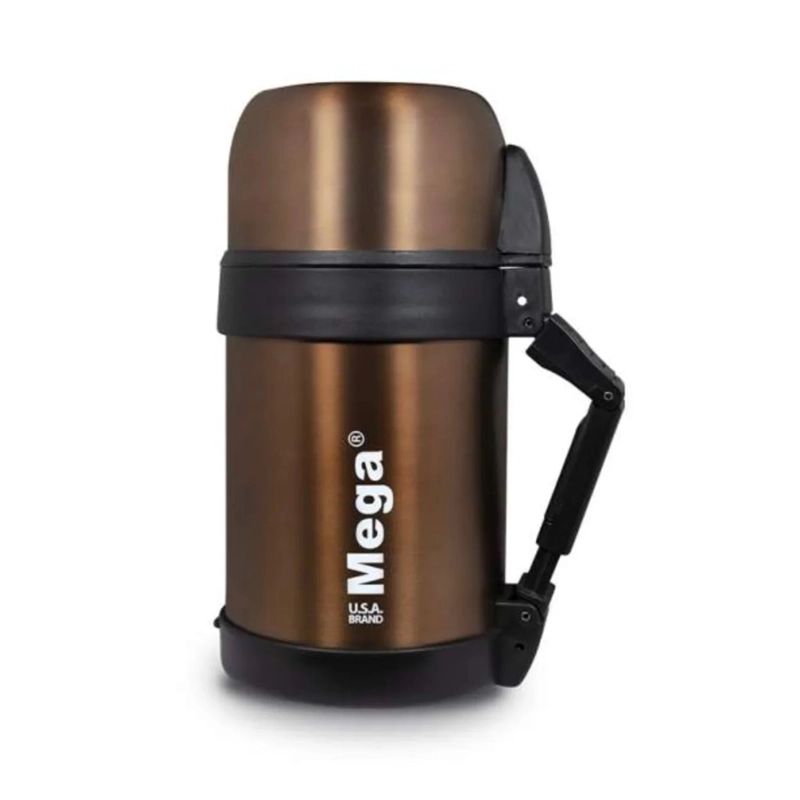TERMO RECIPIENTE DE COMIDA 800ML CALOR FRIO MARCA MEGA - 1