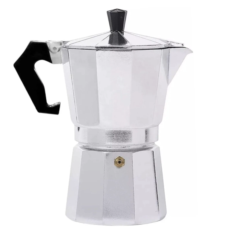 MOLEDOR ELE CTRICO DE CAFE  + CAFETERA ITALIANA GRECA 9 TAZAS COLOR GRIS - 4