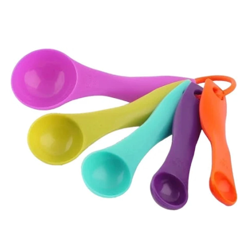SET 5 CUCHARAS MEDIDORAS CUCHARA MEDIDORA PLASTICO COLORES - 2