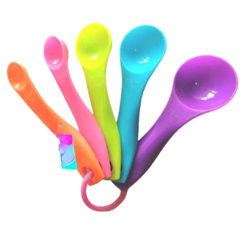 SET 5 CUCHARAS MEDIDORAS CUCHARA MEDIDORA PLASTICO COLORES - 3