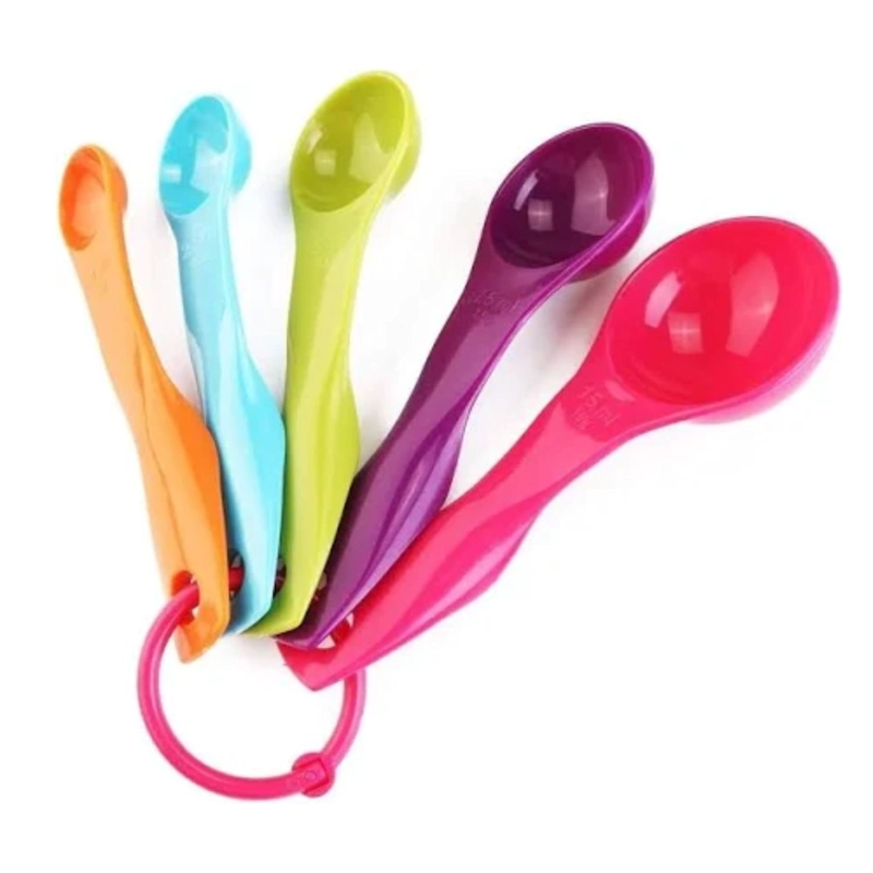 SET 5 CUCHARAS MEDIDORAS CUCHARA MEDIDORA PLASTICO COLORES - 4