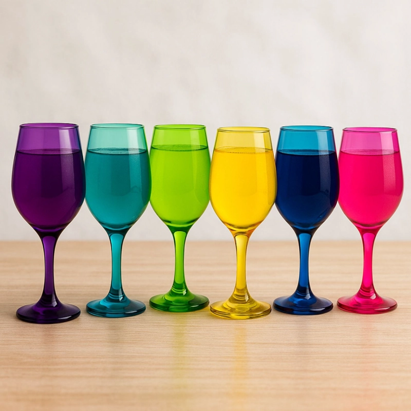 SET 18 VASOS COPAS VIDRIO FULL COLOR CRISTAR CELEBRACIONES - 2