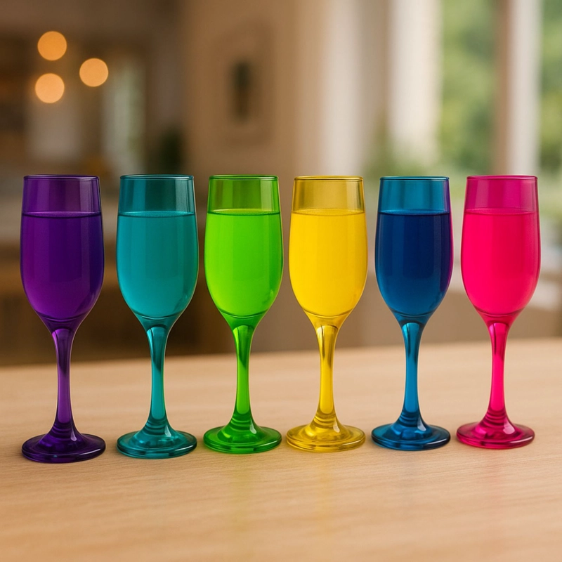 SET 18 VASOS COPAS VIDRIO FULL COLOR CRISTAR CELEBRACIONES - 3