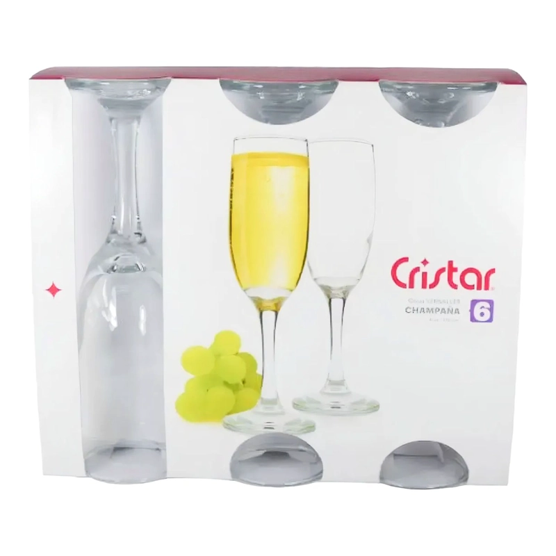 EMBALAJE 48 COPAS CHAMPAGNE MODELO VERSALLES 174ML ESPUMANTE - 4