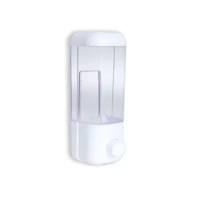 DISPENSADOR DE JABON LIQUIDO ALCOHOL GEL SHAMPO 500ML BLANCO - 2