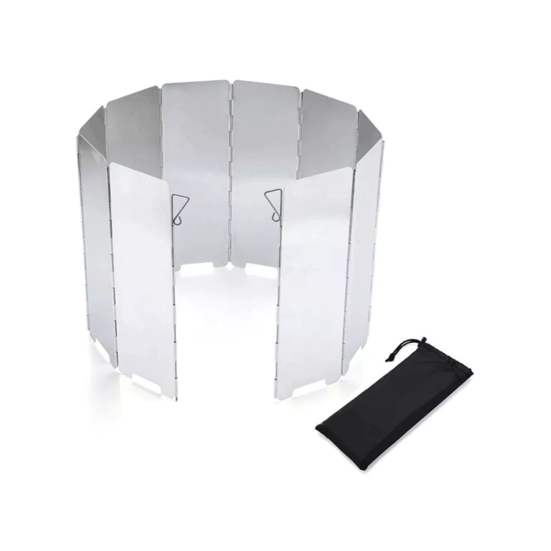 PROTECTOR DE VIENTO PARA COCINILLA PORTATIL CAMPING 84X24CM - 1