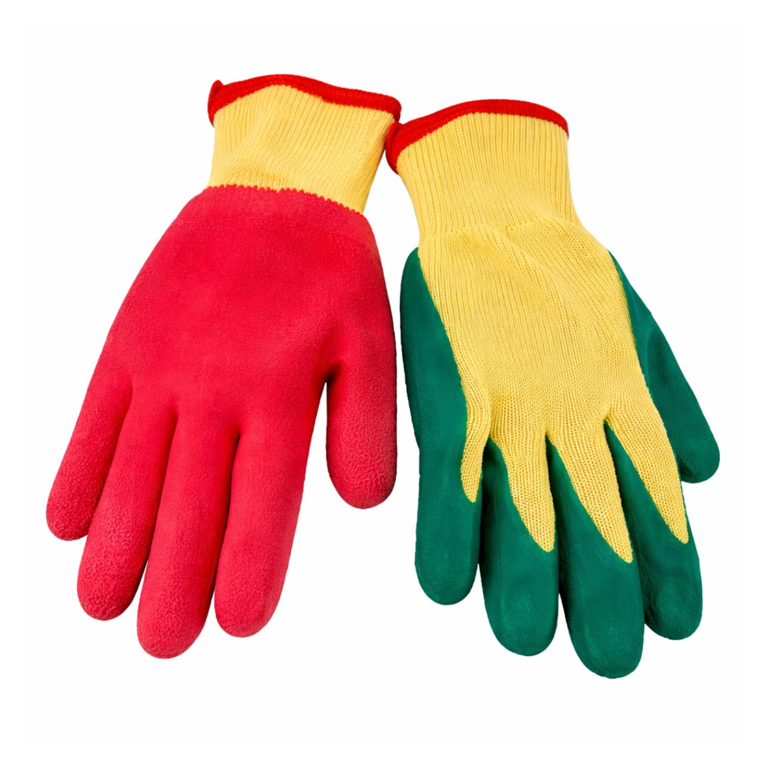 GUANTE PALMA GOMA GRUESO JARDIN JARDINERIA VERDE TALLA M - 2