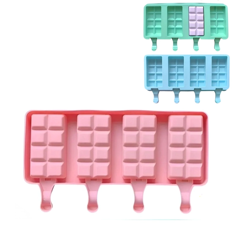 MOLDE SILICONA PARA HELADOS FORMA CUBITOS SURTIDO REPOSTERIA - 1