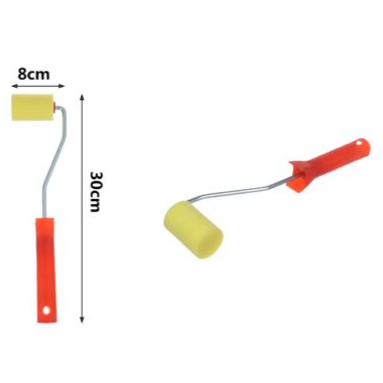 RODILLO ESPONJA 2 PULGADAS MANGO PLASTICO CONSTRUCCION - 2