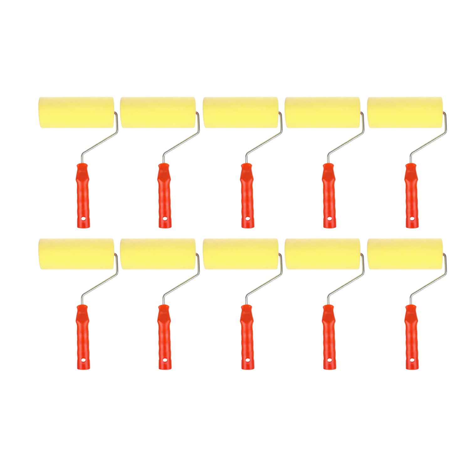 SET 10 RODILLOS ESPONJA 18X33CM MANGO PLASTICO CONSTRUCCION - 1