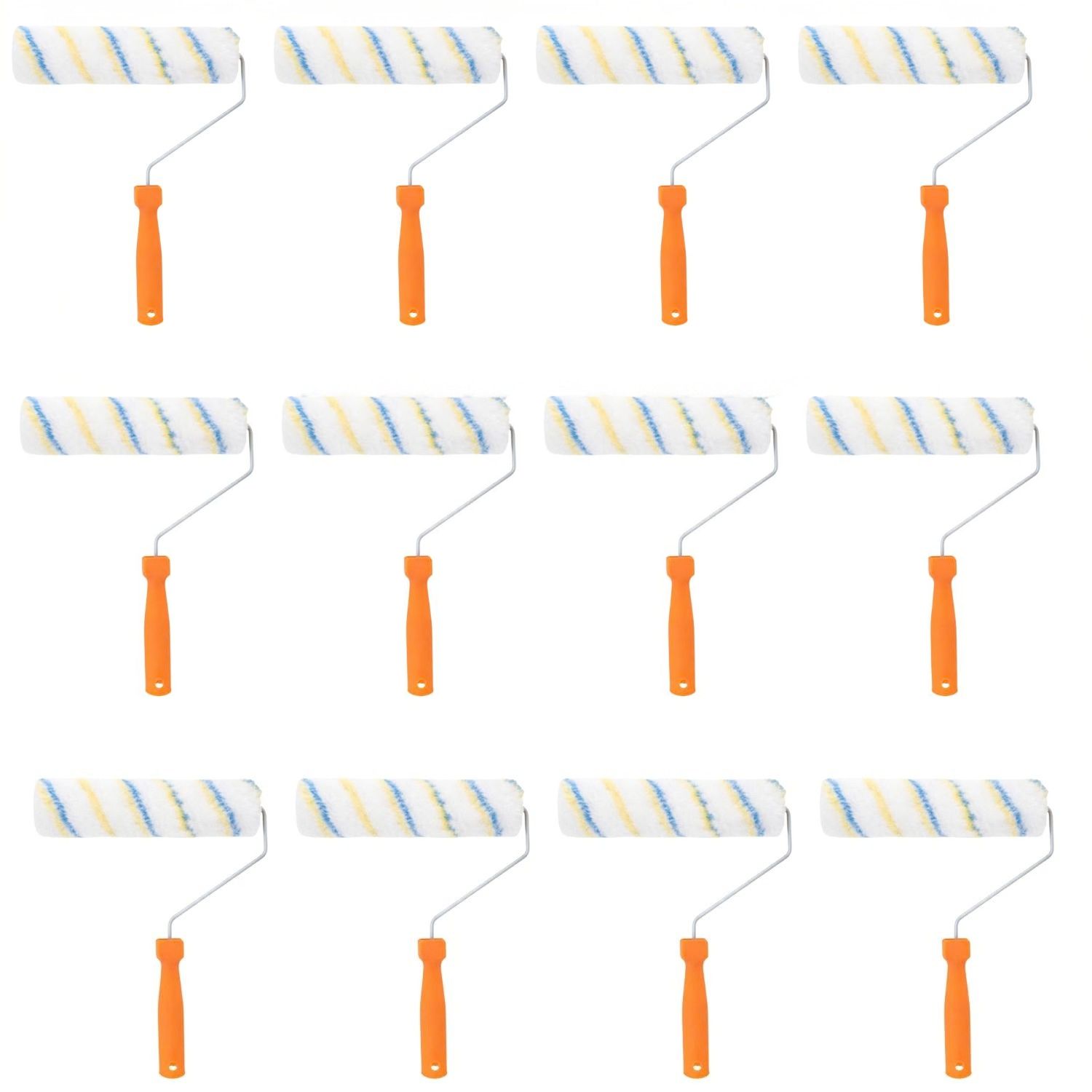 SET 12 RODILLOS CHIPORRO MANGO PLASTICO 33X23CM PARA PINTAR - 1