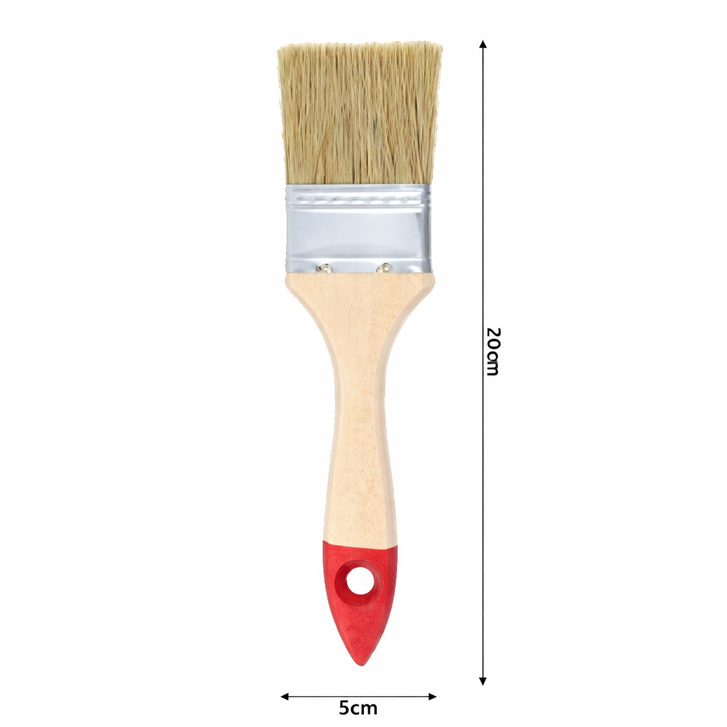 SET 10 BROCHAS MANGO MADERA 2 PULGADAS PARA PINTURA PINTAR - 3